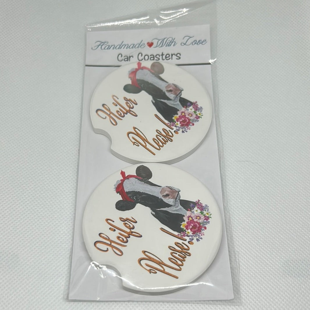 Car cup holder coasters 2 in