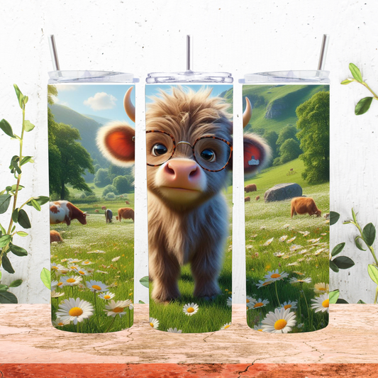 Baby highland cow 20 oz tumbler