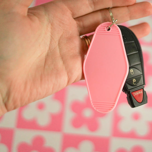 Custom motel keychain