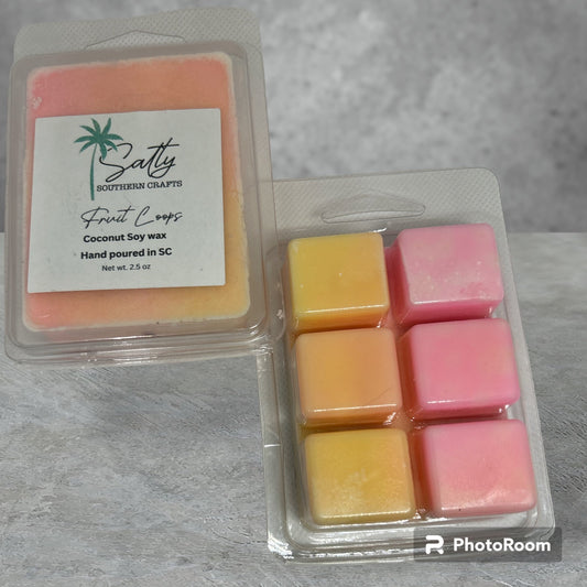Soy wax melts fruit loop scented