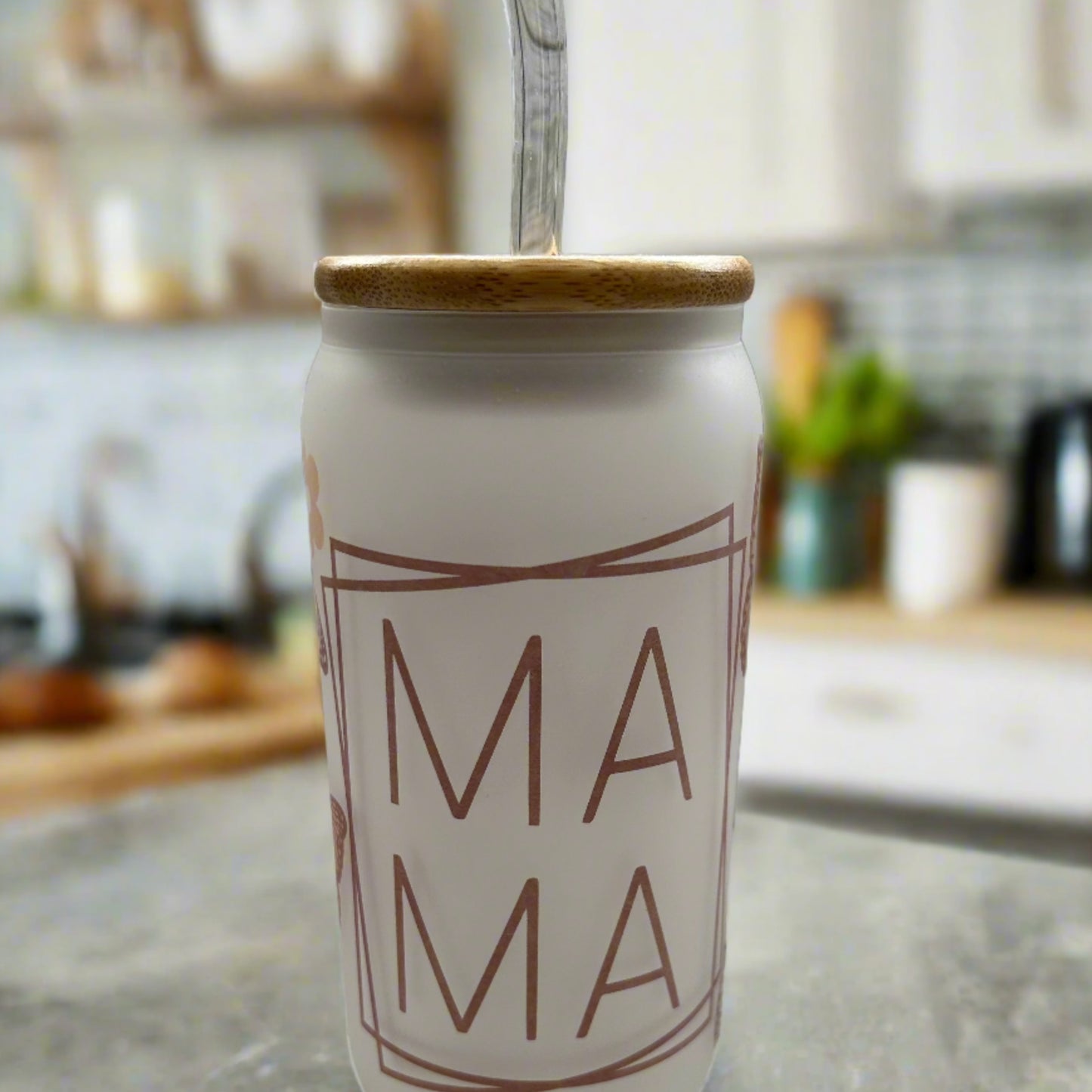Mama glass tumbler