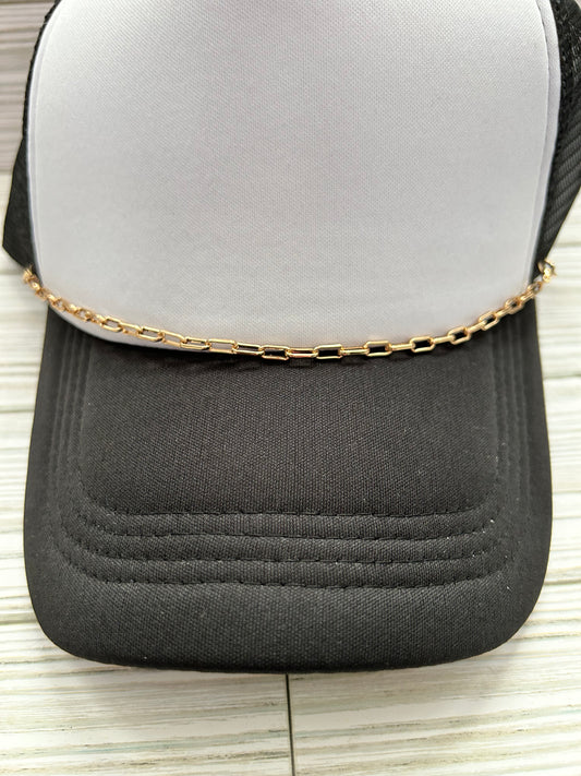 Gold link trucker hat chain