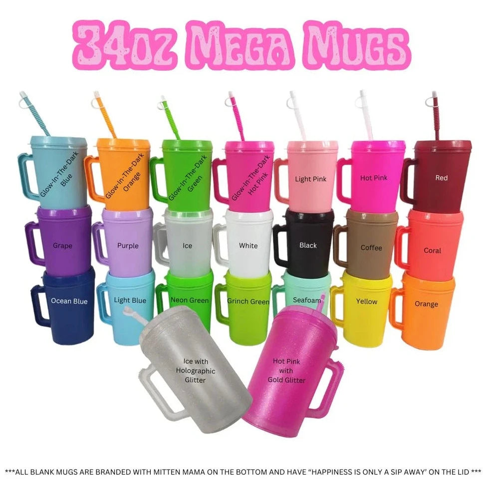 Mega mugs 34 oz