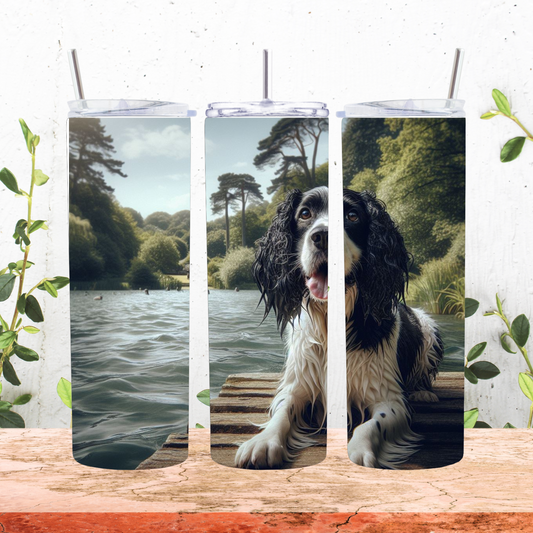English springer spaniel 20 oz tumbler