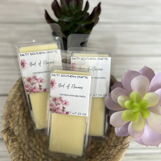 Soy wax melt bed of roses