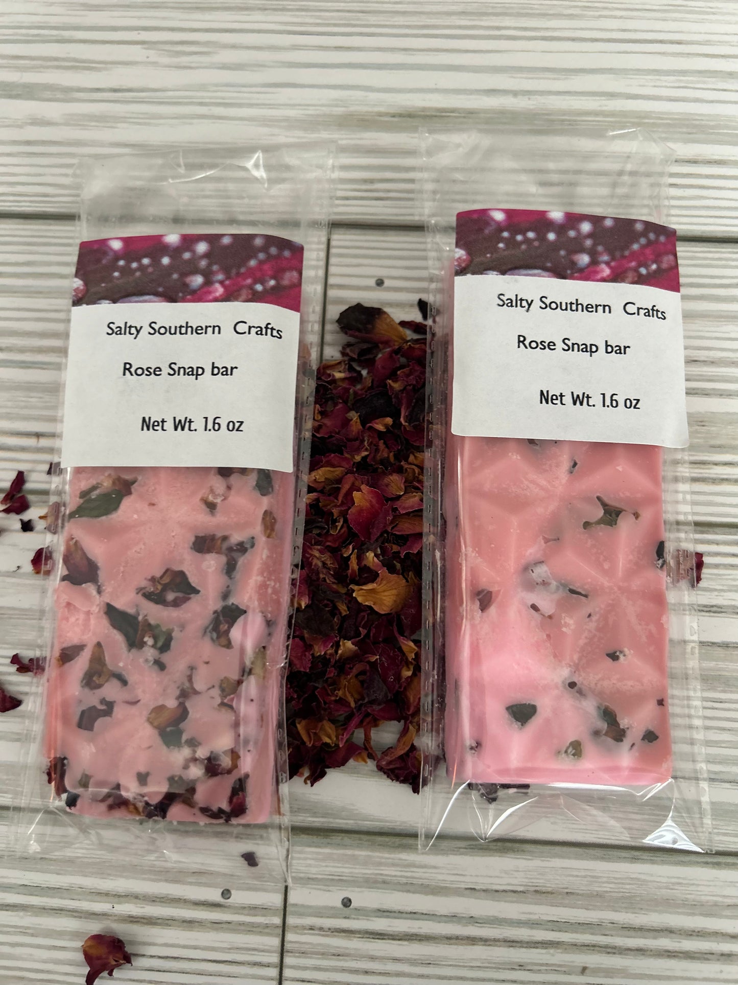 Rose Soy Wax snap bar