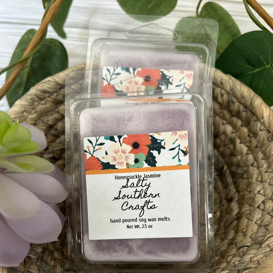 Soy wax melt scented with Honeysuckle Jasmine