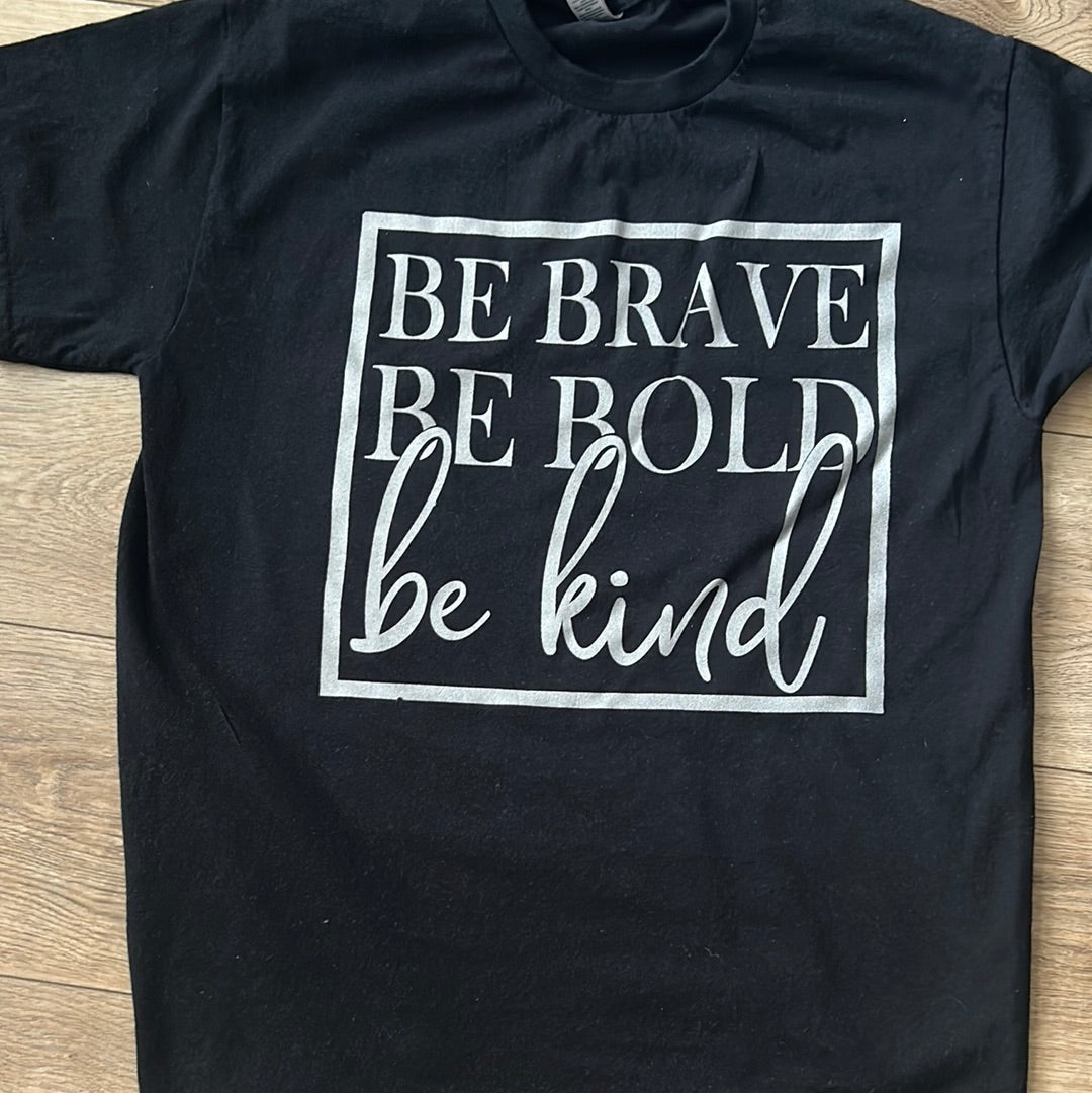Be Brave metallic Graphic Tee