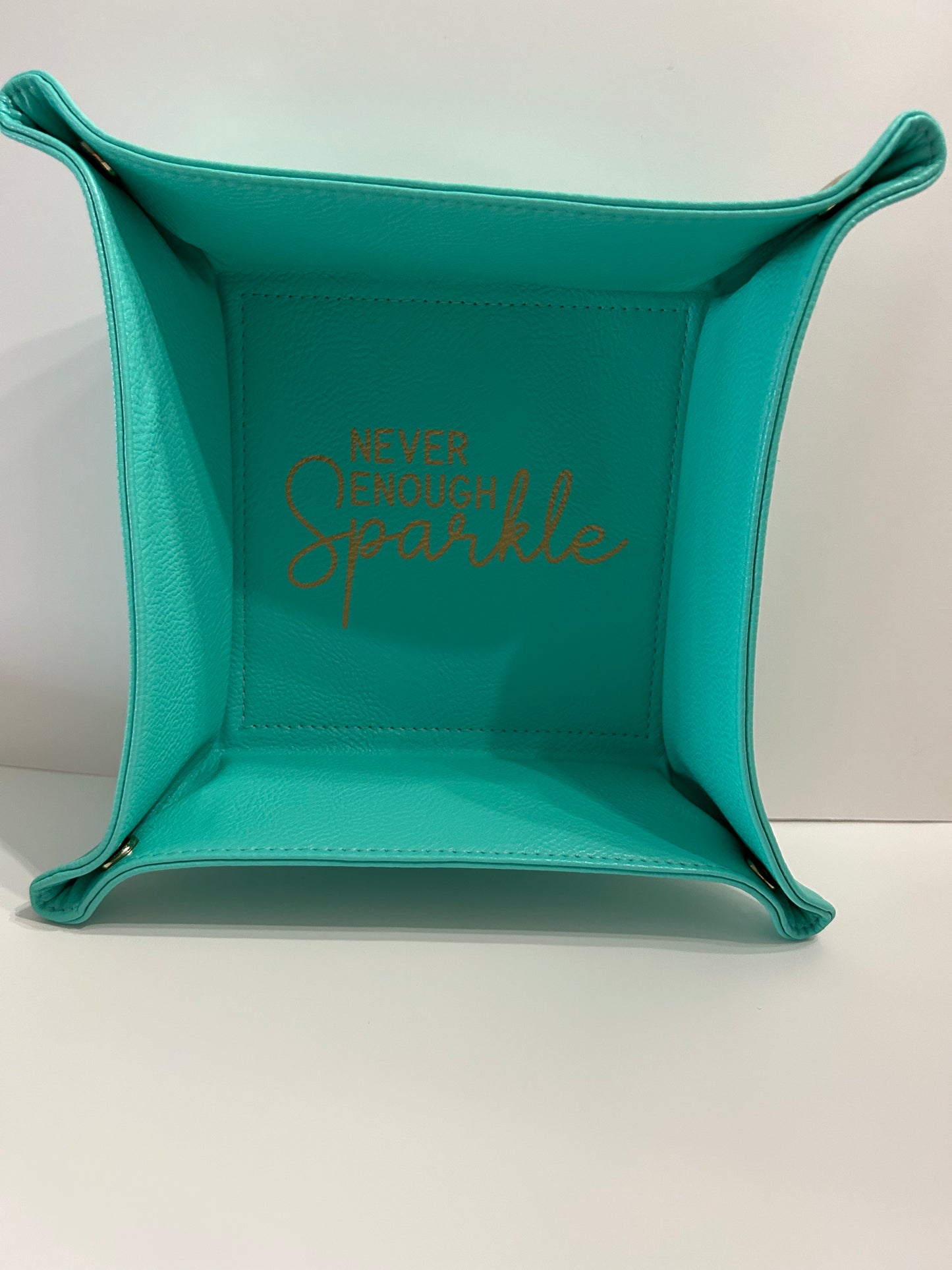 Snap trinket box teal