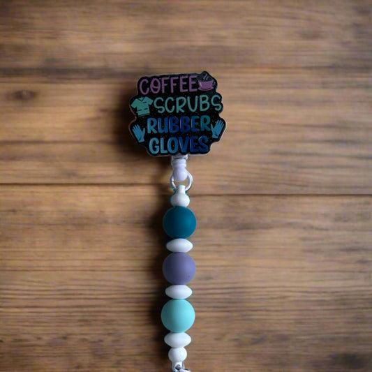 Nurse beaded badge reel