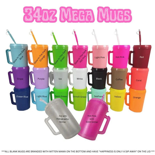 Mega mugs 34 oz