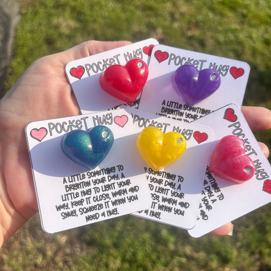 Pocket Hugs in assorted colors