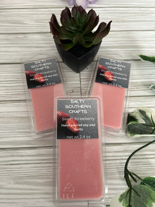 Sweet strawberry soy wax melt 10 ct