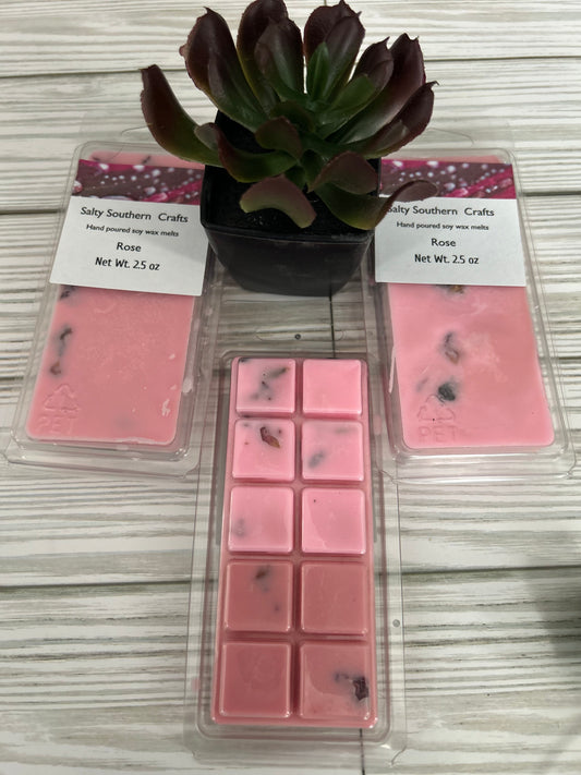 Rose soy wax melts 10 ct