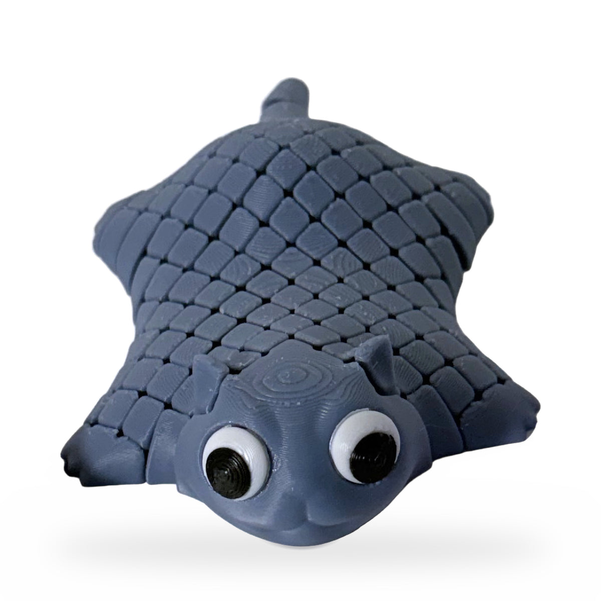 Gray stingray fidget, front view