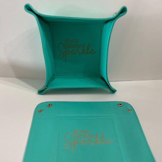 Snap trinket box teal